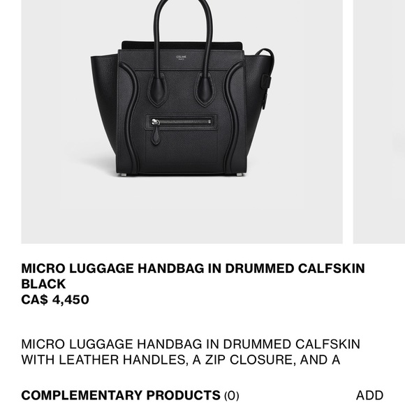 Authentic Celine mini luggage bag - Picture 10 of 11